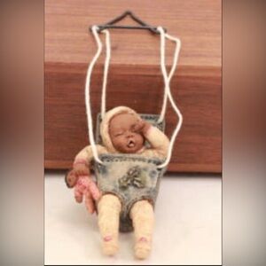Vintage Miss Martha’s Collection Baby in Swing Ornament